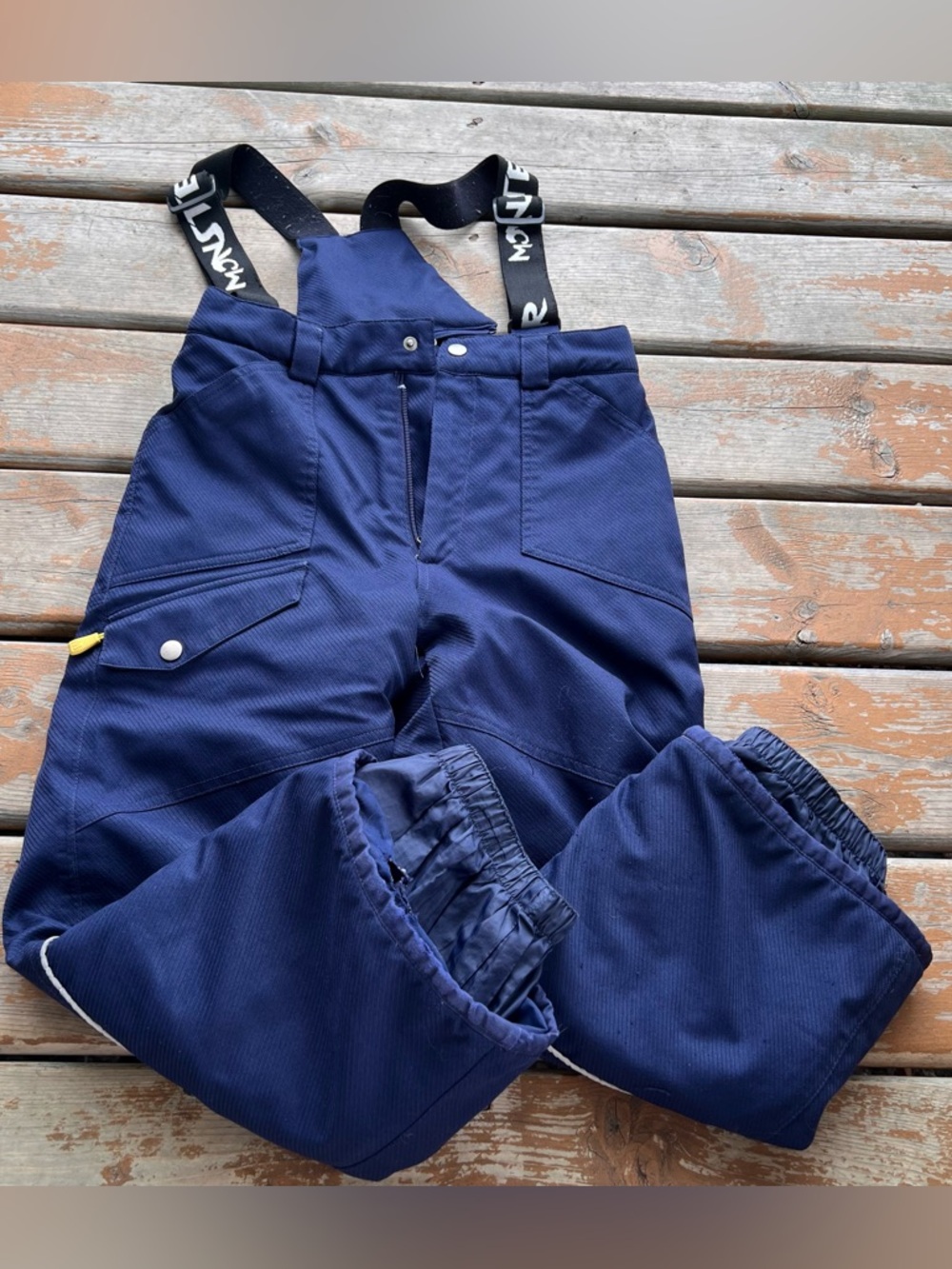 Navy Blue Snow Pants - Size 7 Youth